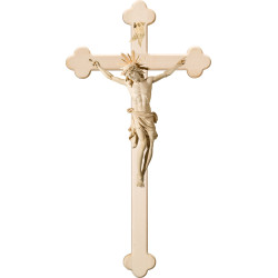 Cristo Pisa en cruz barroca